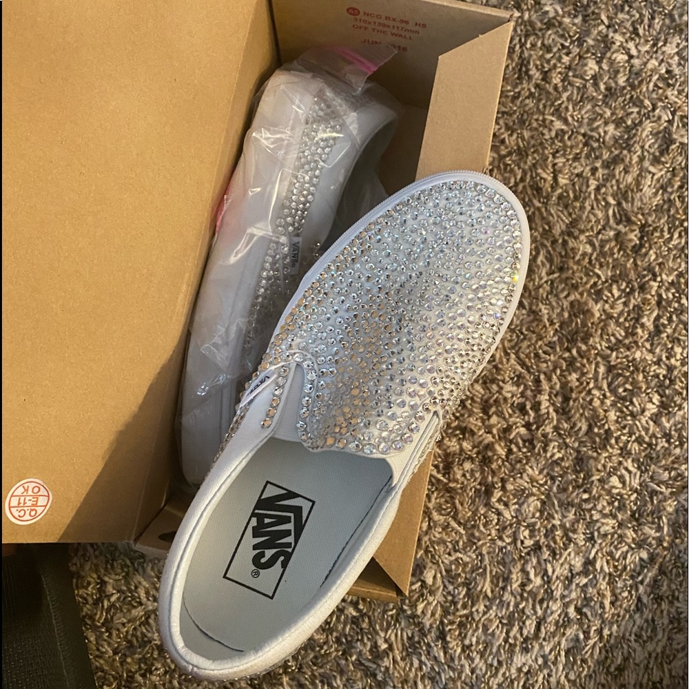 Prom/Wedding Vans. Size 8 Women. Custom Made.